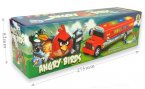 Kids Red Plastics Angry Birds Theme Electric School Bus Toy