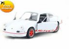 White Kids Welly 1:36 Diecast 1973 Porsche Carrera RS Toy