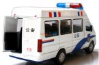 1:32 Scale Kids White Iveco Police Theme Bus Toy
