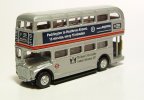 1:150 Mini Scale Red / Silver Oxford London Double-decker Bus