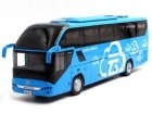 Blue 1:42 Scale Diecast HIGER H92 Tour Bus Model