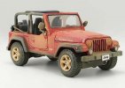 Red Muddy Painting Maisto Diecast Jeep Wrangler Rubicon Model