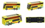 Kids Yellow Tomica 1:156 Die-cast Double Decker HATO Bus Toy