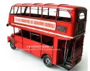 Tinplate Large Scale Red NO. 159 London Double-decker Bus Model
