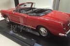 Red 1:18 Scale Norev Diecast Peugeot 404 Cabriolet Model