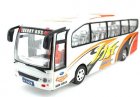 Kids Large Scale White-Orange Plastic Electric Coach Bus Toy