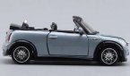 Blue 1:32 Scale Bburago Diecast Mini Cooper S Cabrio Model