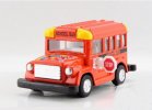Mini Scale Yellow / Red Kids School Bus Toy