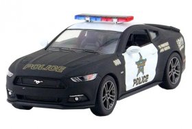 Black 1:38 Scale Kids Police Diecast Ford Mustang GT Toy