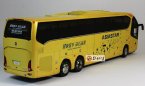 Yellow / Blue 1:42 Scale Diecast Asiastar Bus Model