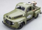 Army Green MaiSto 1:24 Scale Diecast Ford F1 Pickup Truck Model