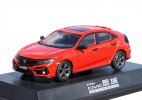 1:43 Scale Red / Black Diecast 2021 Honda Civic Hatchback Model