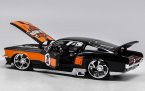 Black-Orange Harley Davidson Diecast Ford Mustang GT Model