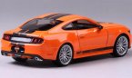 Orange 1:24 Scale Maisto Diecast 2015 Ford Mustang GT Model