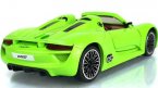 Kids 1:32 Scale Green /Red /Gray Diecast Porsche 918 Spyder Toy