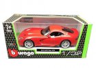 Red 1:32 Bburago Diecast 2013 Dodge Viper GTS SRT Model