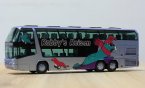 Purple 1:87 Scale Neoplan Skyliner Robbys Reisen Tour Bus Model