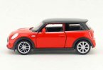 Red 1:36 Scale Kids Welly Diecast Mini Cooper Hatch Toy