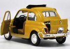 Yellow / Red 1:24 Scale Bburago Diecast Fiat 500L Model