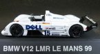White 1:43 JADI Diecast BMW V12 LMR LE MANS 99 Model