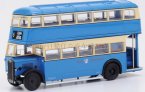1:76 Scale Blue EFE Britain Double-Decker Bus Model