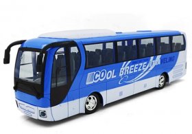 Kids Plastics Blue / Green R/C Coach Bus Toy