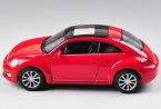 Welly Kids 1:36 White / Yellow /Red Diecast VW New Beetle Toy