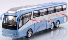Large Scale Kids Green / Blue Pull-back Function Tour Bus Toy