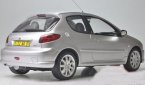 Silver 1:18 Scale OTTO Diecast Peugeot 206 GT Model