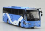 Blue / White 1:43 Scale Diecast Volvo 900i Silver Bus Model