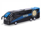 Black Internazionale Milano Painting Kids Diecast Coach Bus Toy