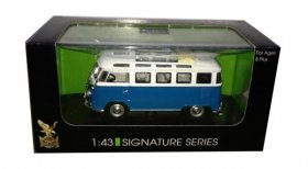 1:43 Scale Diecast VW T1 Samba Bus Model