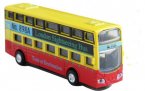 Mini Kids Yellow / Pink /Green Die-Cast London Double Decker Bus