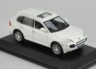 1:43 Scale White / Black Diecast Porsche Cayenne S Model