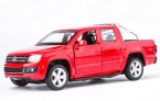 Red / White Kids 1:46 Scale Diecast VW Amarok Pickup Truck Toy