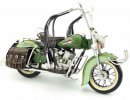 1:6 Scale Green Retro Tinplate 1962 Harley Davidson Model