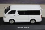 White 1:43 Scale J-collection Diecast Toyota HIACE Model