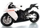 1:12 Scale White / Orange Diecast KTM 1190 RC8R Motorcycle