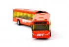 Long Size Kids Orange Toy City Bus with Two Carriages