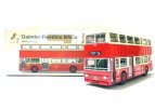 Red Hong Kong Daimler Fleetline Diecast Double Decker Bus Toy