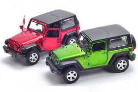 Red / Green 1:43 Scale Kids Diecast Jeep Wrangler Toy