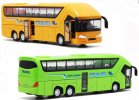 Kids 1:50 Scale Red / Green / Yellow Die-Cast Tour Bus Toy