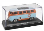 Blue-Orange 1:30 Scale Gulf Diecast Volkswagen T1 Bus Toy