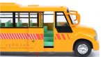 Kids Orange Pull-back Function Chinese Style School Bus Toy