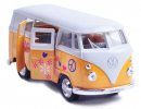 1:36 Scale White-yellow Graffiti Kids 1962 Classical VW Bus Toy