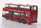 1:32 Scale Red Alloy Double Decker Bus with London Olympic Theme