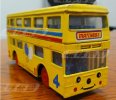 Mini Scale Yellow Matchbox Brand Kids Double-Decker Bus Toy