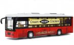 1:48 Scale Kids NO.206 Route Red Diecast City Bus Toy