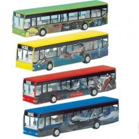 1:87 Scale Yellow / Green / Blue / Red Kids Dickie City Bus Toy