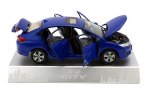 White / Blue 1:18 Scale Diecast 2015 Honda CITY Model